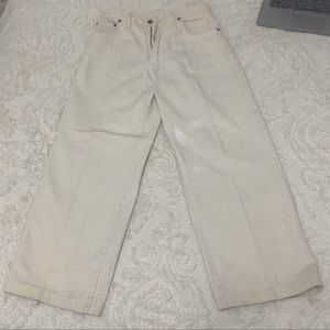 White baggy jeans